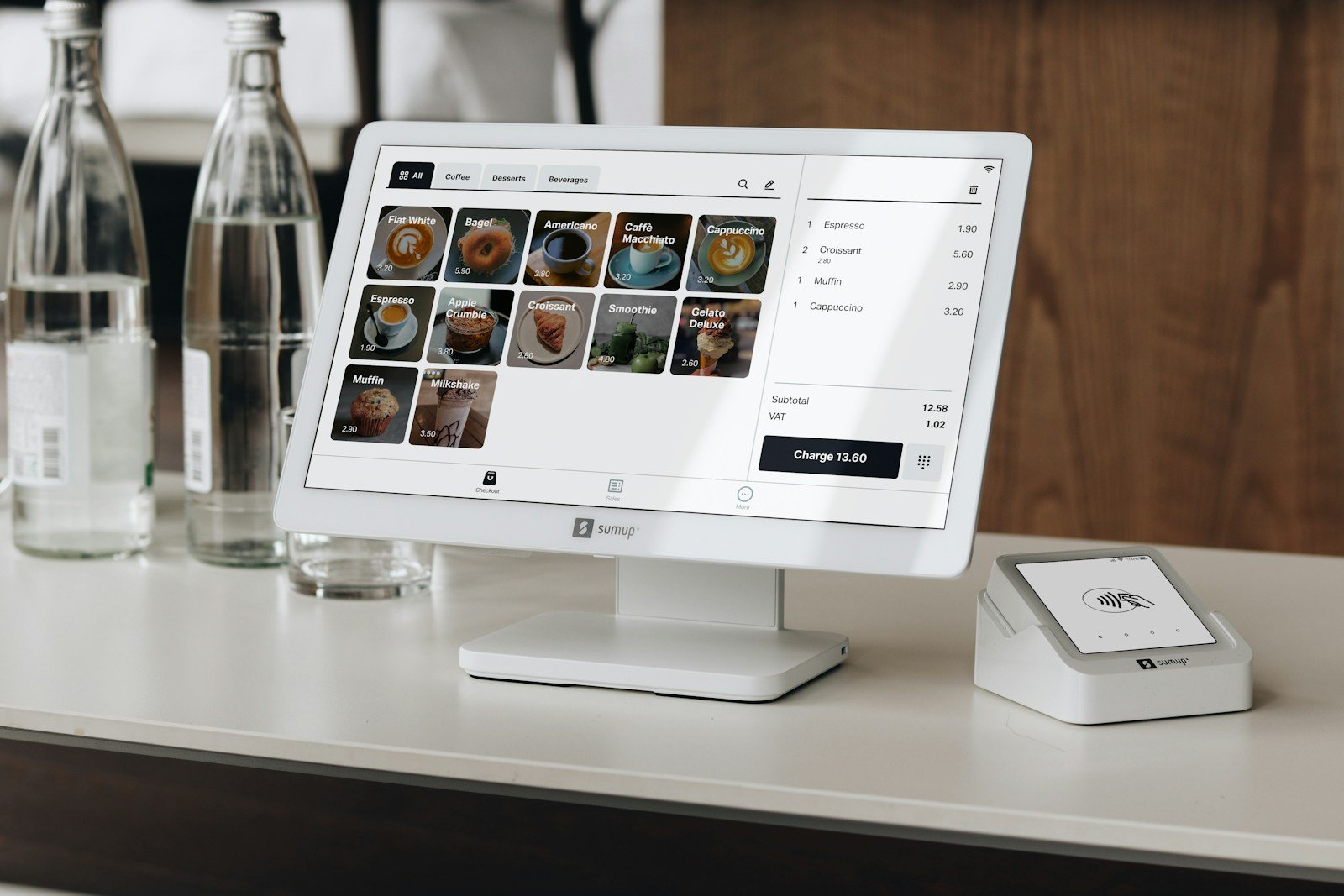 A desktop computer sitting on top of a desk